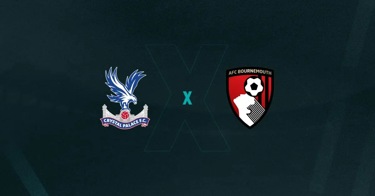 Escudos de Crystal Palace x Bournemouth