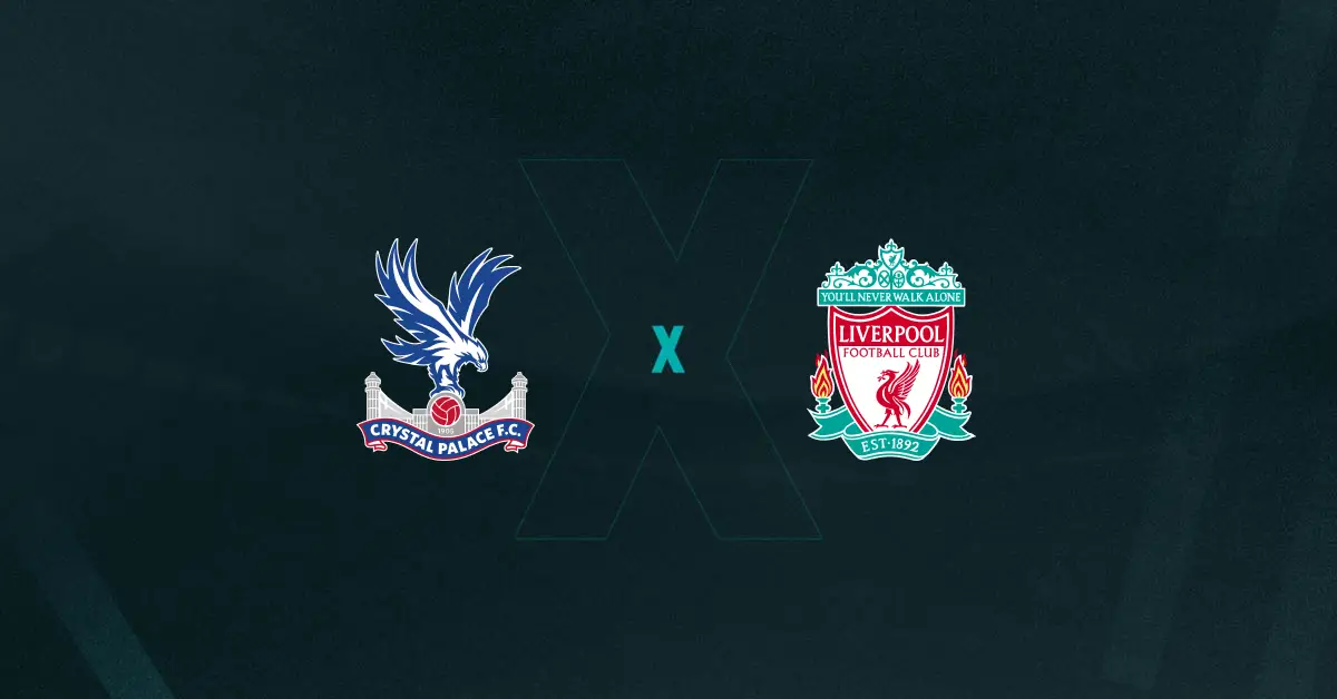 Escudos de Crystal Palace x Liverpool