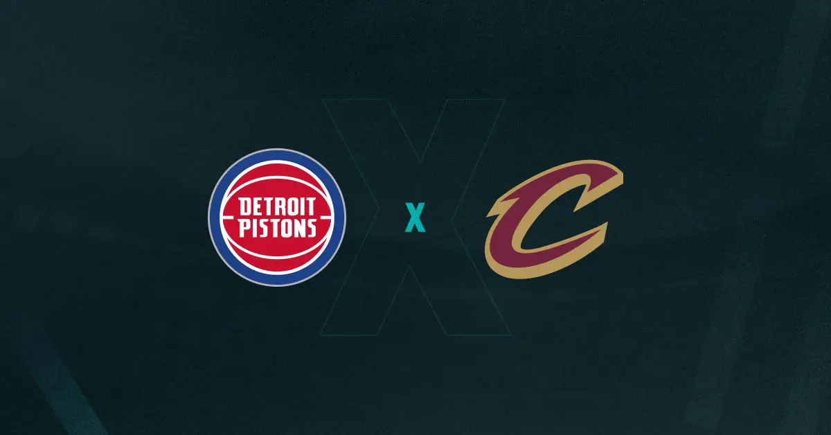 Escudos de Detroit Pistons x Cleveland Cavaliers