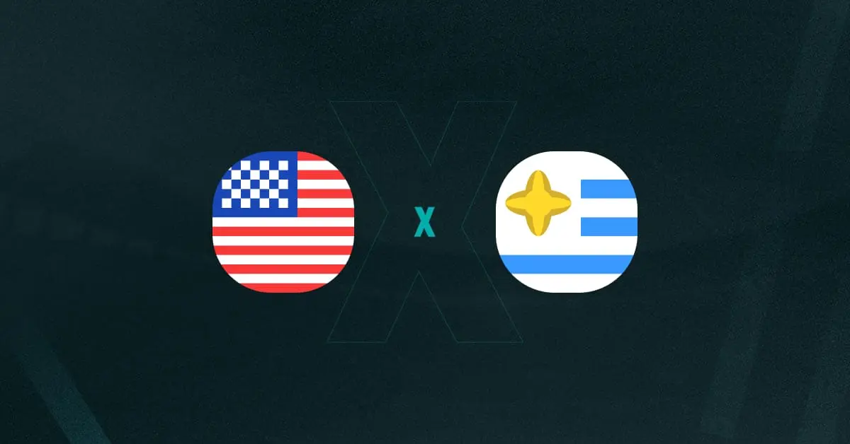 Escudos de EUA x Uruguai