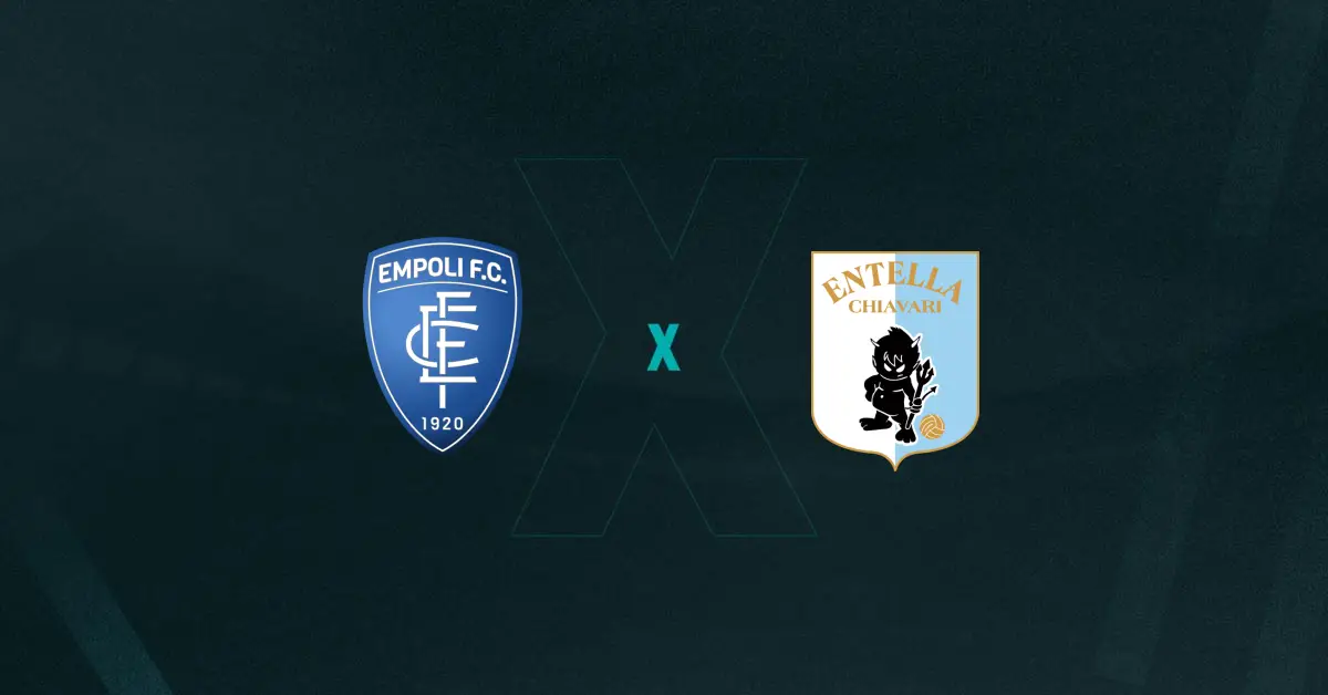 Escudos de Empoli x Entella, que se enfrentam em amistoso