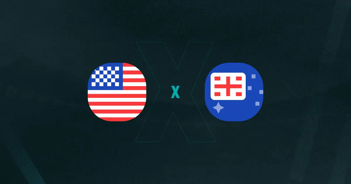 Escudos de Estados Unidos x Austrália, que se enfrentam em amistoso