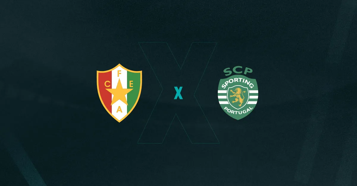 Escudos de Estrela Amadora e Sporting, que duelam pelo Campeonato Português