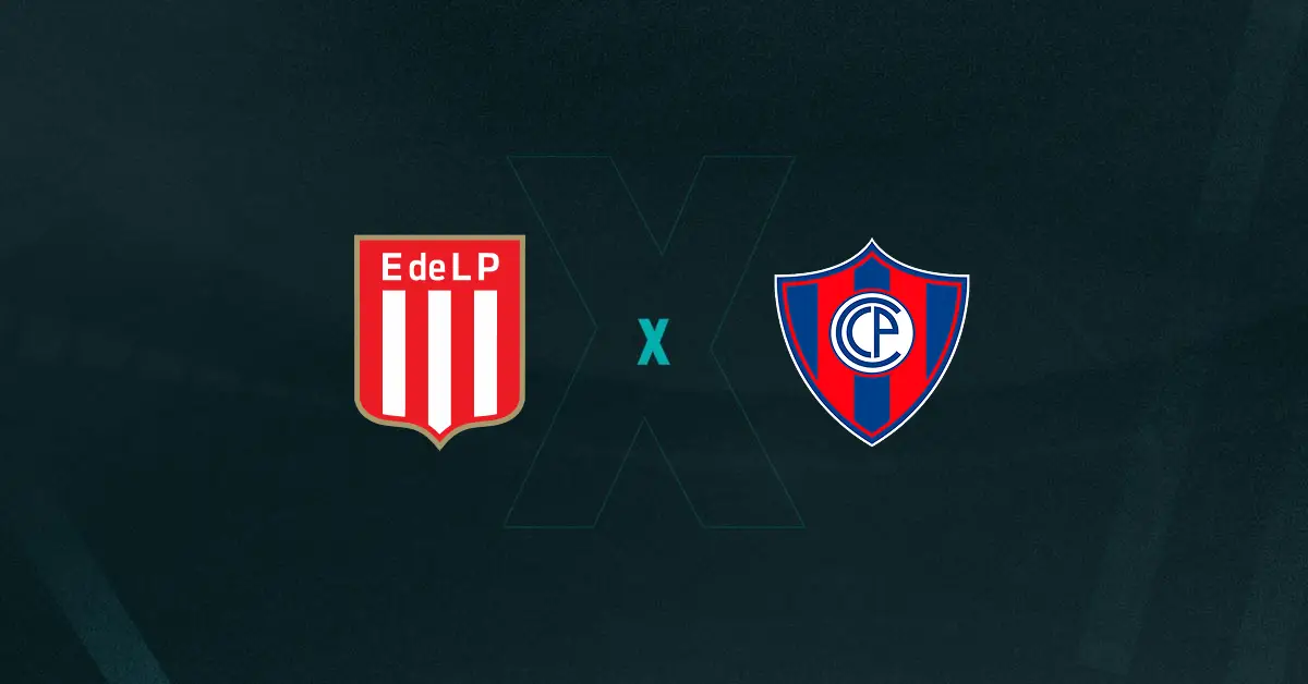 Escudos de Estudiantes x Cerro Porteño, que se enfrentam pela Libertadores hoje