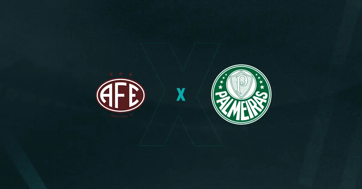 Escudos de Ferroviária x Palmeiras Feminino, que se enfrentam hoje no Paulistão (F)