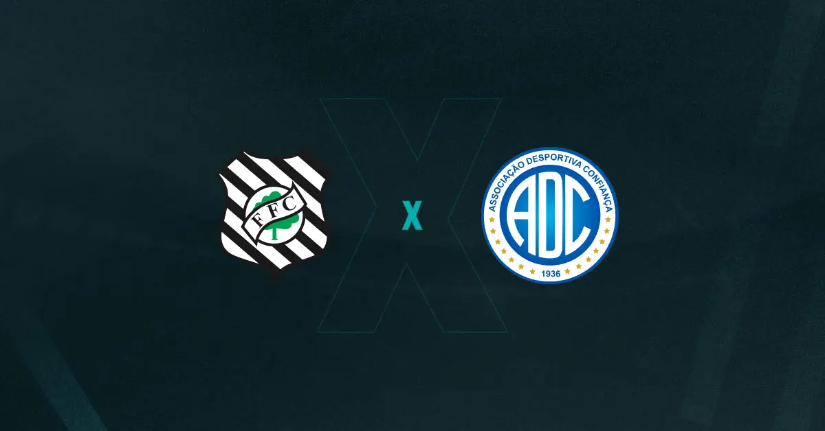 Escudos de Figueirense x Confiança, que se enfrentam pela Série C do Brasileiro