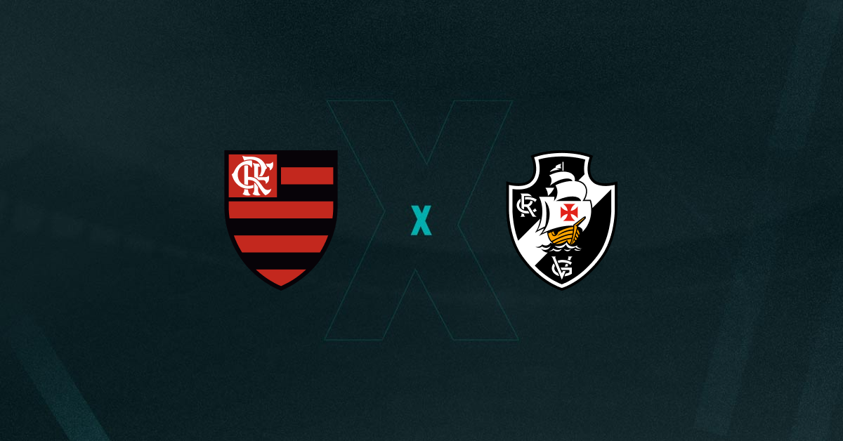 Escudos de Flamengo e Vasco, que duelam pela semifinal do Campeonato Carioca