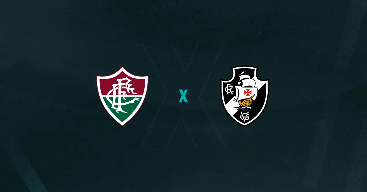 Escudos de Fluminense x Vasco da Gama, que se enfrentam pela Copa do Brasil hoje