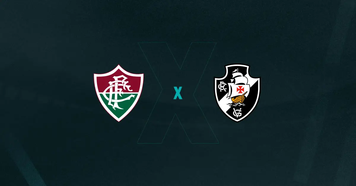 Escudos de Fluminense e Vasco, que duelam pelo Brasileirão