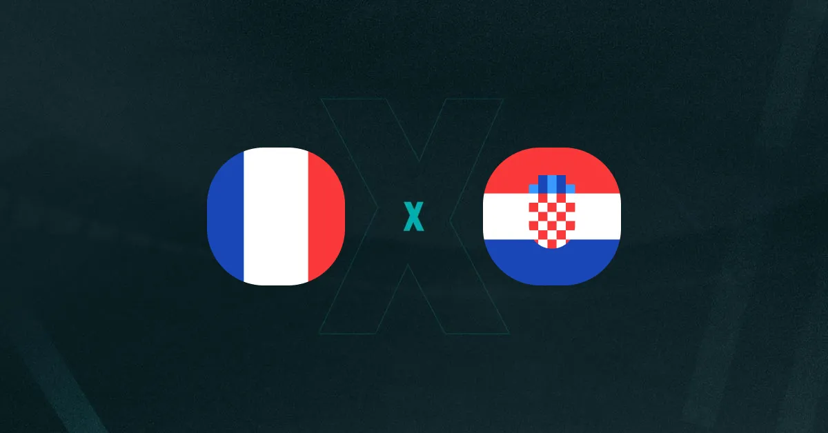 Escudos de França e Croácia, que duelam pelas quartas da Liga das Nações