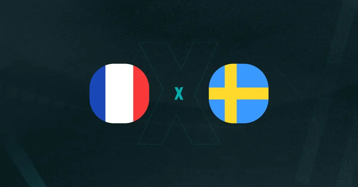 Escudos de França x Suécia