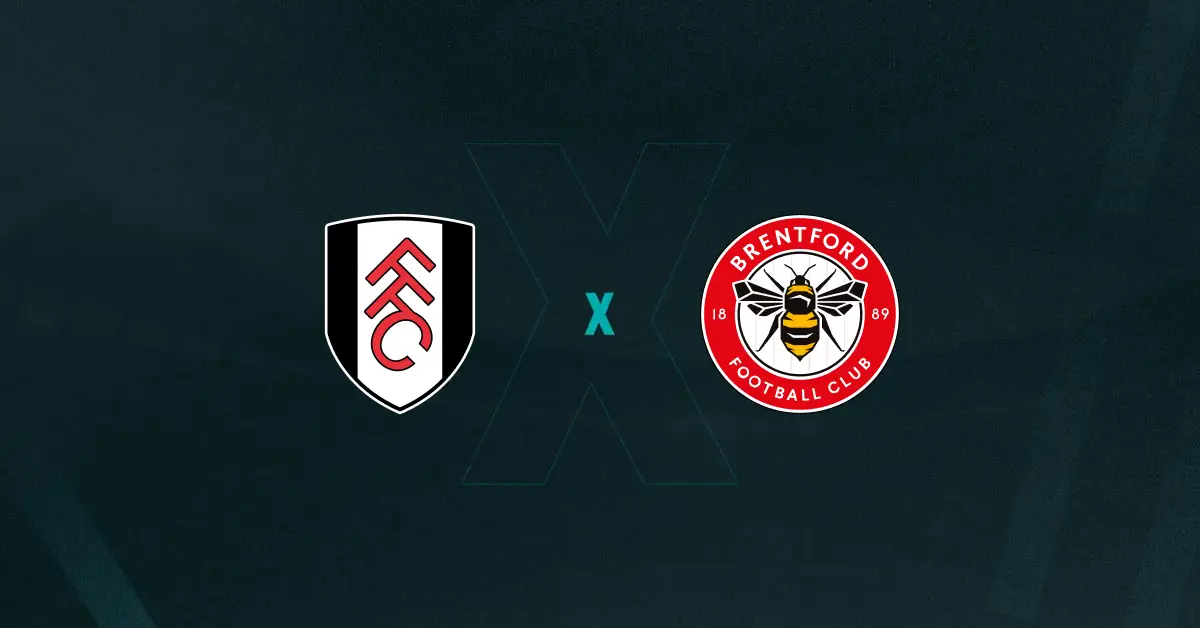 Escudos de Fulham e Brentford, que se enfrentam pela Premier League