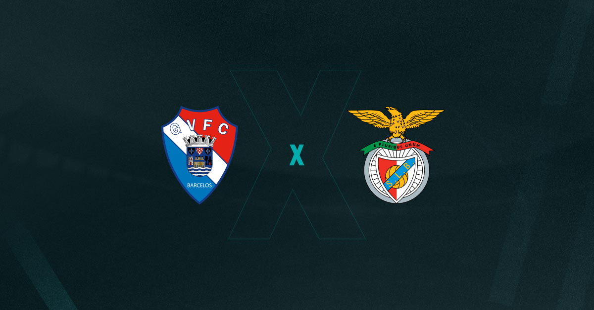 Escudos de Gil Vicente x Benfica, que se enfrentam pela liga portuguesa
