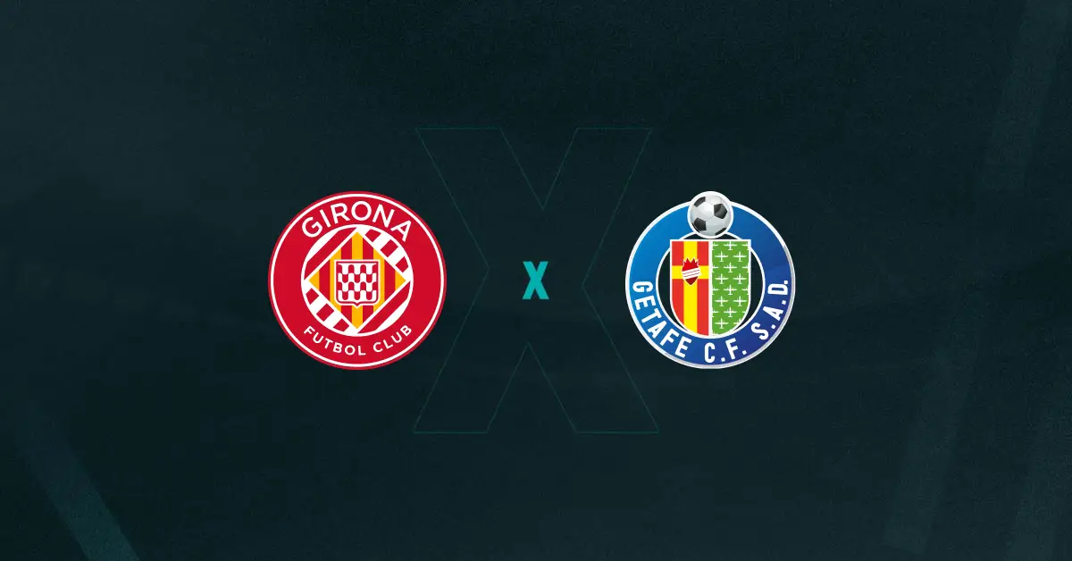 Escudos de Girona e Getafe, que se enfrentam pela La Liga