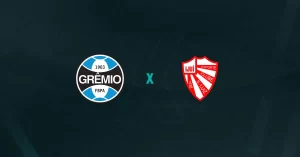 Escudos de Grêmio e São Luiz, que duelam pelo Gauchão