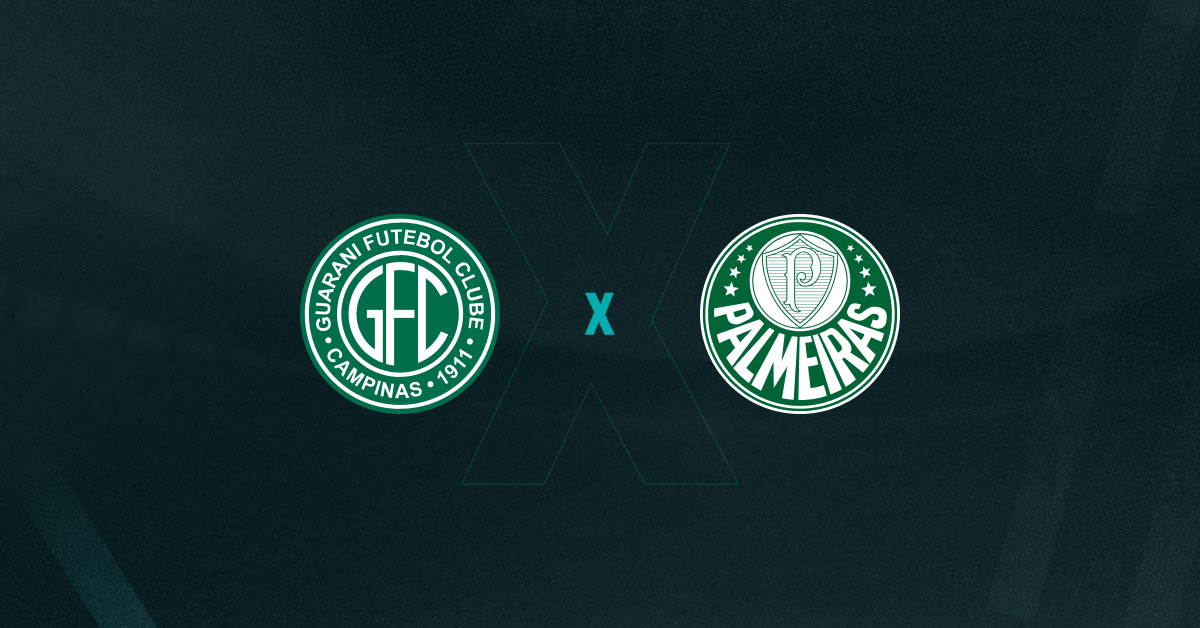Guarani e Palmeiras se enfrentam hoje no Paulistão.