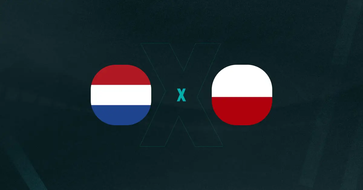 Escudos de Holanda x Polônia, que se enfrentam pelas Eliminatórias