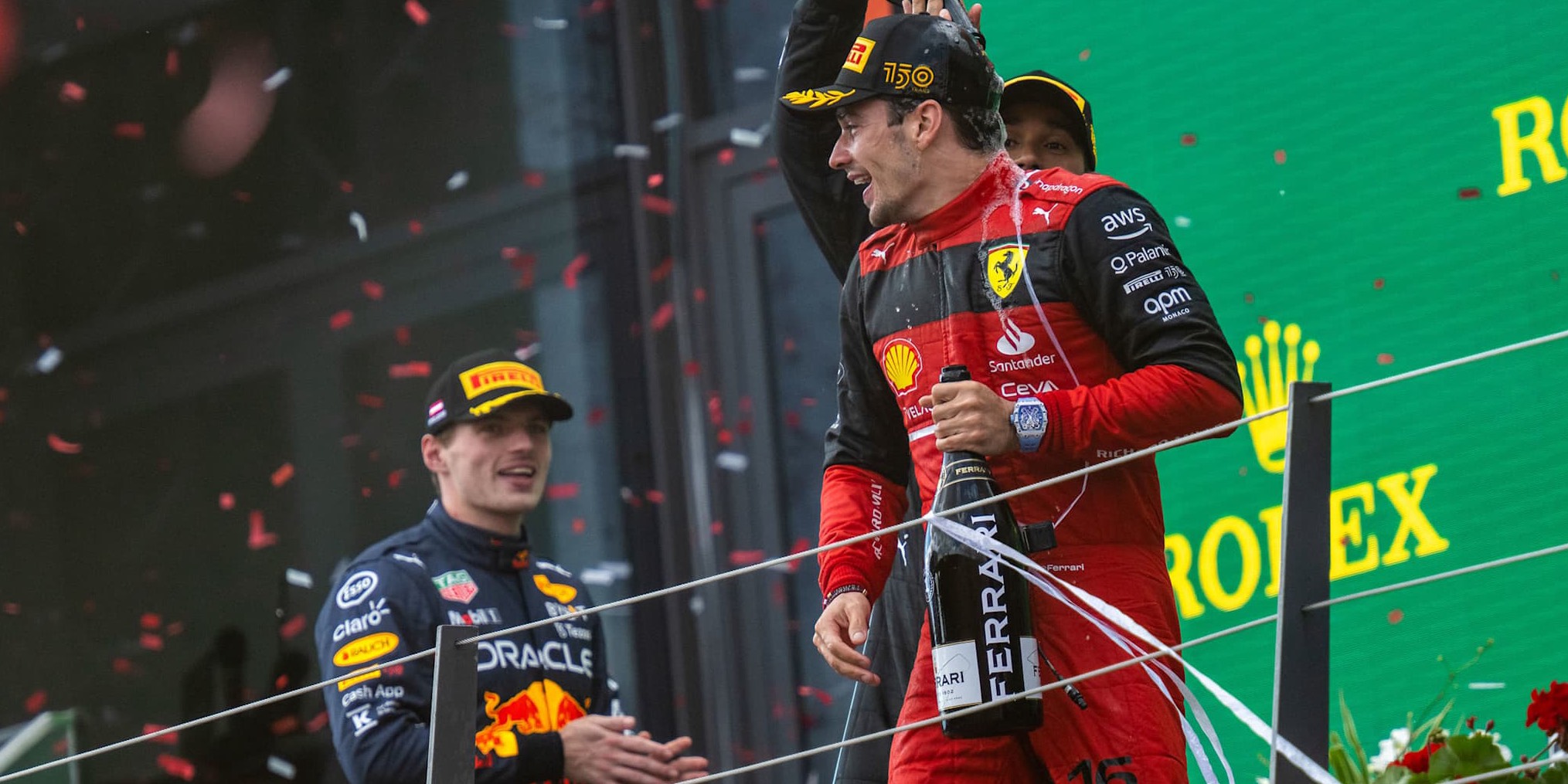 Imagem Verstappen e Leclerc na Áustria - © Jörg Mitter - Red Bull Content Pool