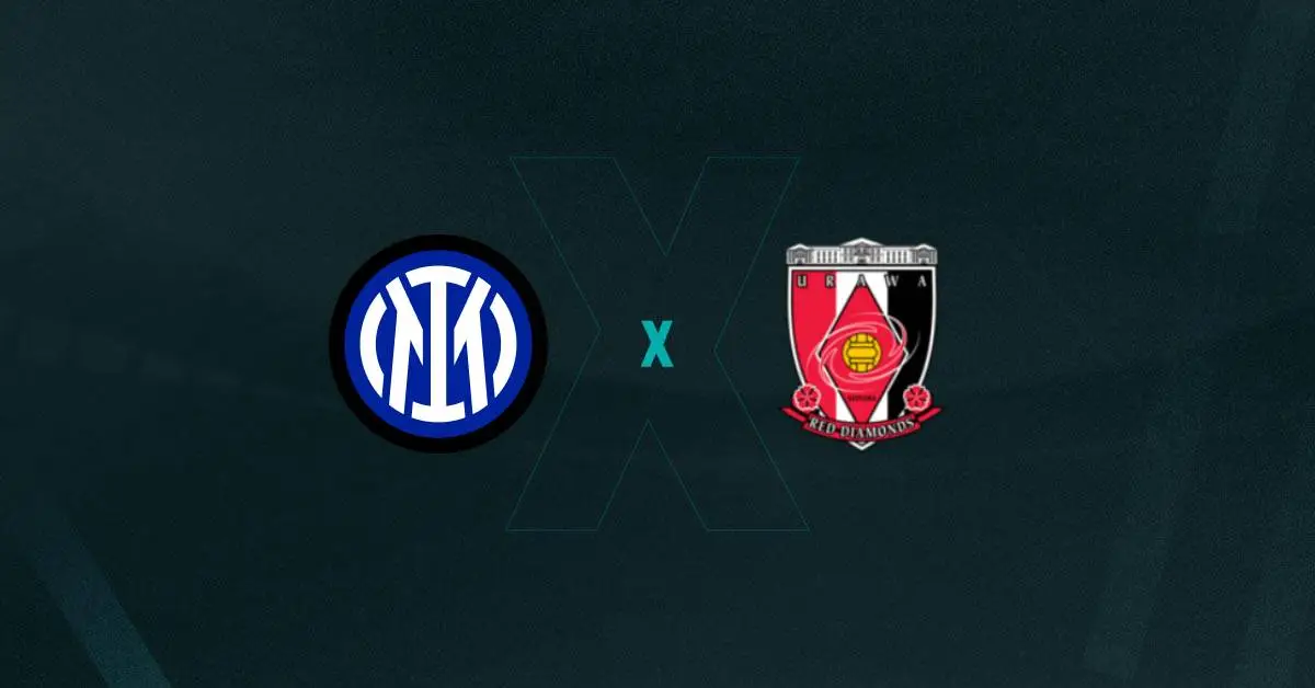 Escudos de Inter de Milão e Urawa Reds, que se enfrentam pelo Super Mundial