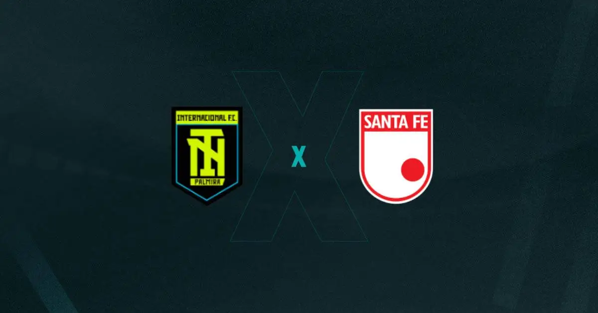 Escudos de Internacional de Palmira x Independiente Santa Fe, que duelam pela Copa da Colômbia