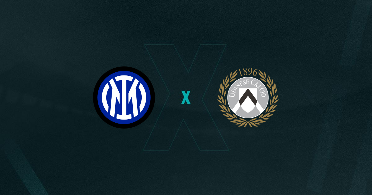 Escudos de Inter de Milão e Udinese, que duelam pela Copa da Itália