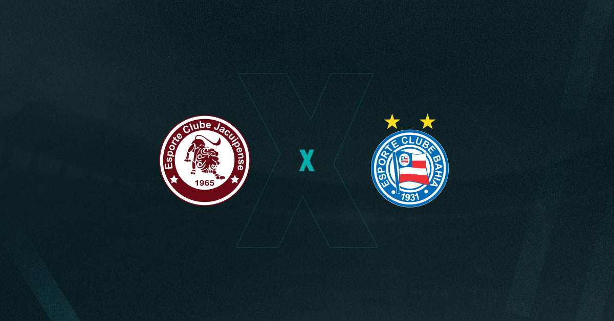Escudos de Jacuipense x Bahia, que se enfrentam pela semifinal do Campeonato Baiano