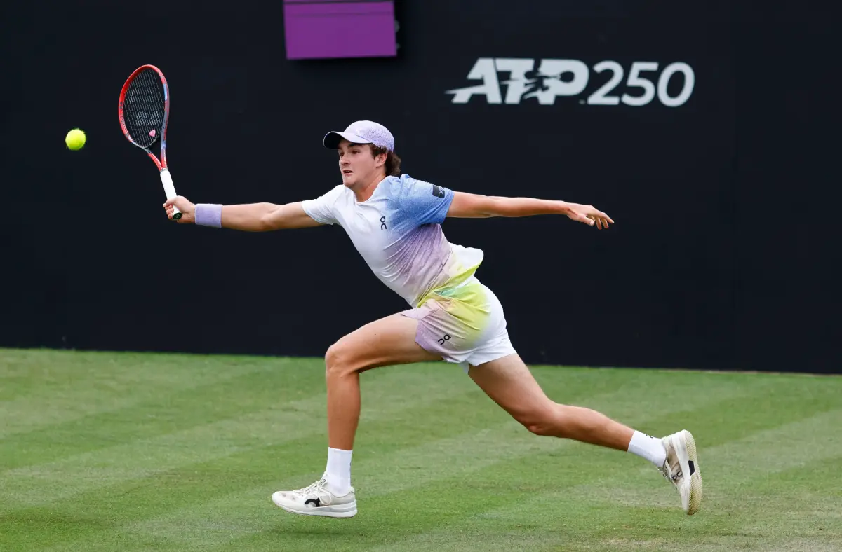 Foto de João Fonseca, que joga hoje em Wimbledon