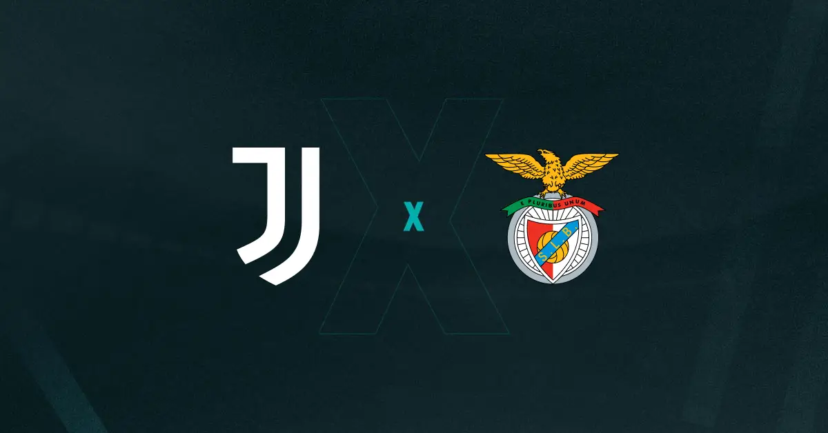Escudos de Juventus e Benfica