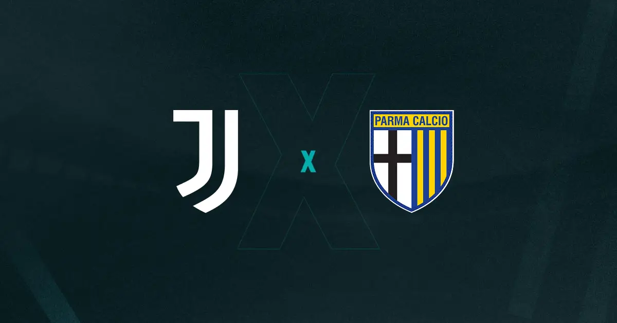 Escudos de Juventus x Parma, que se enfrentam pelo Campeonato Italiano