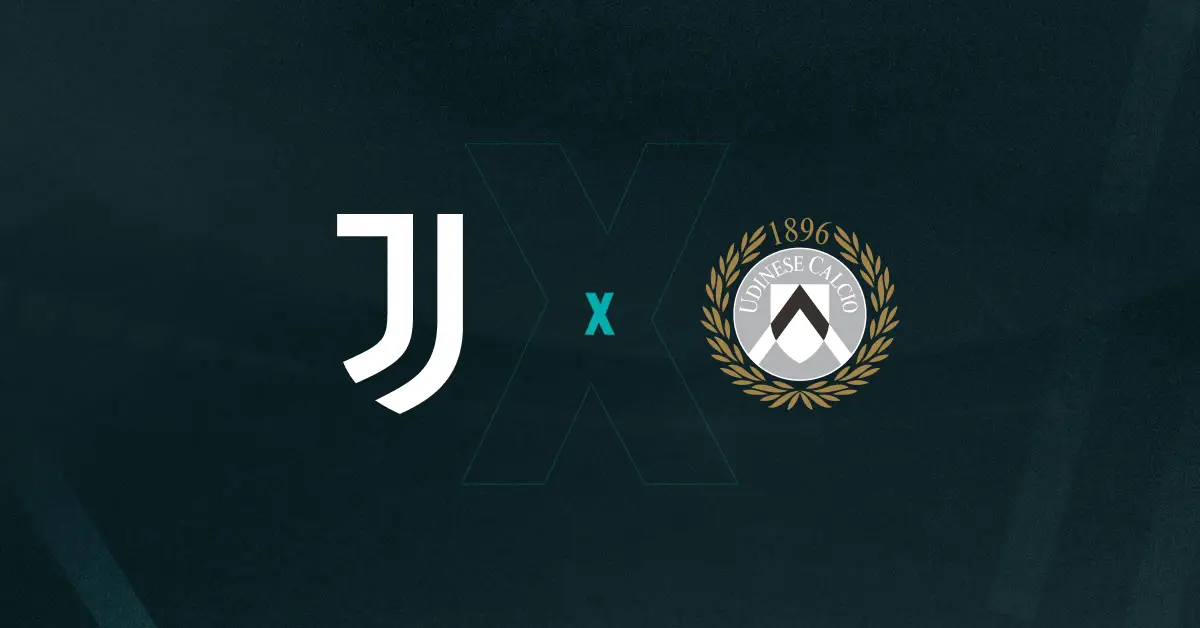 Escudos de Juventus x Udinese, que se enfrentam pela Copa Itália