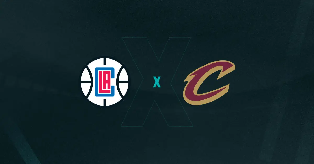 Escudos de LA Clippers x Cleveland Cavaliers