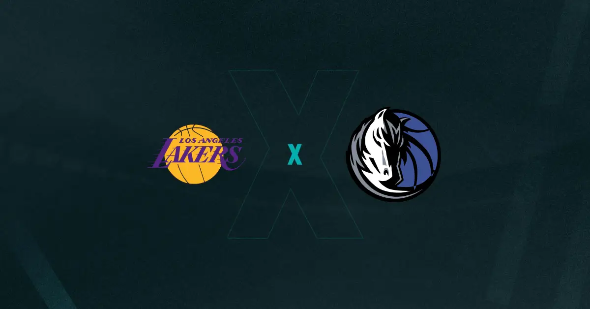 Escudos de Lakers x Mavericks