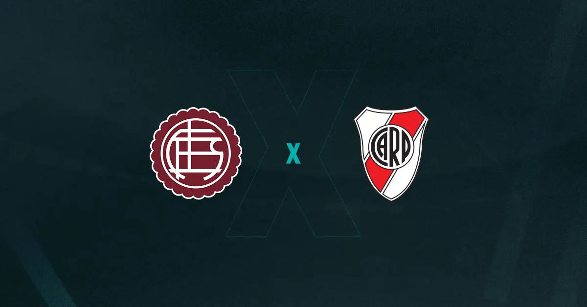 Escudos de Lanús x River Plate