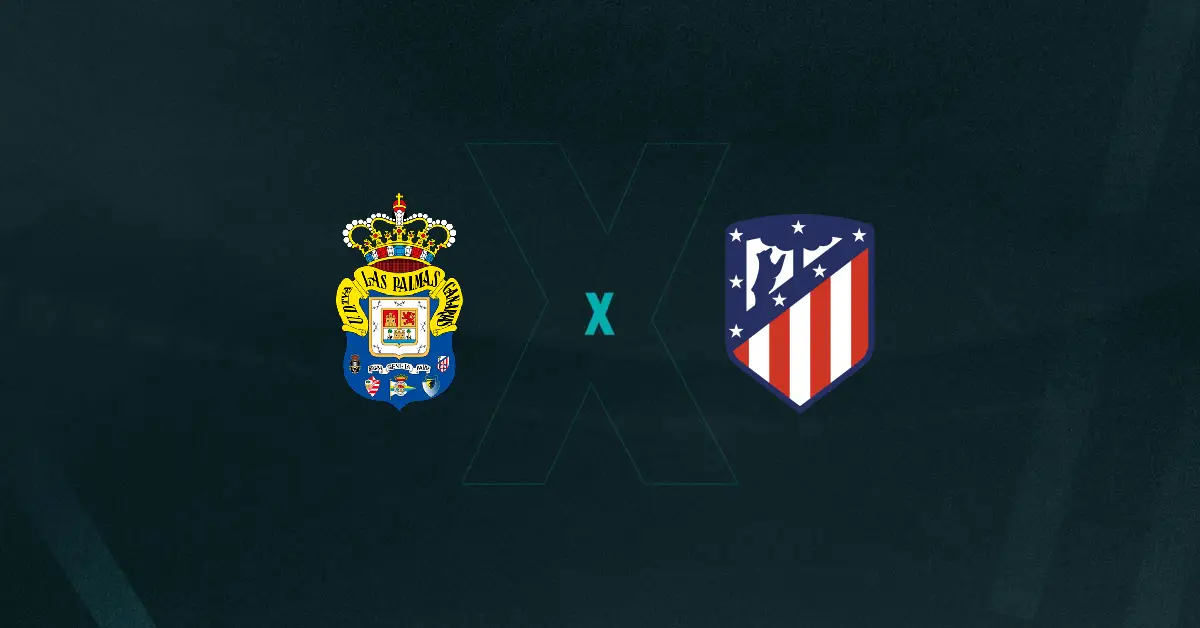 Escudos de Las Palmas x Atletico de Madrid