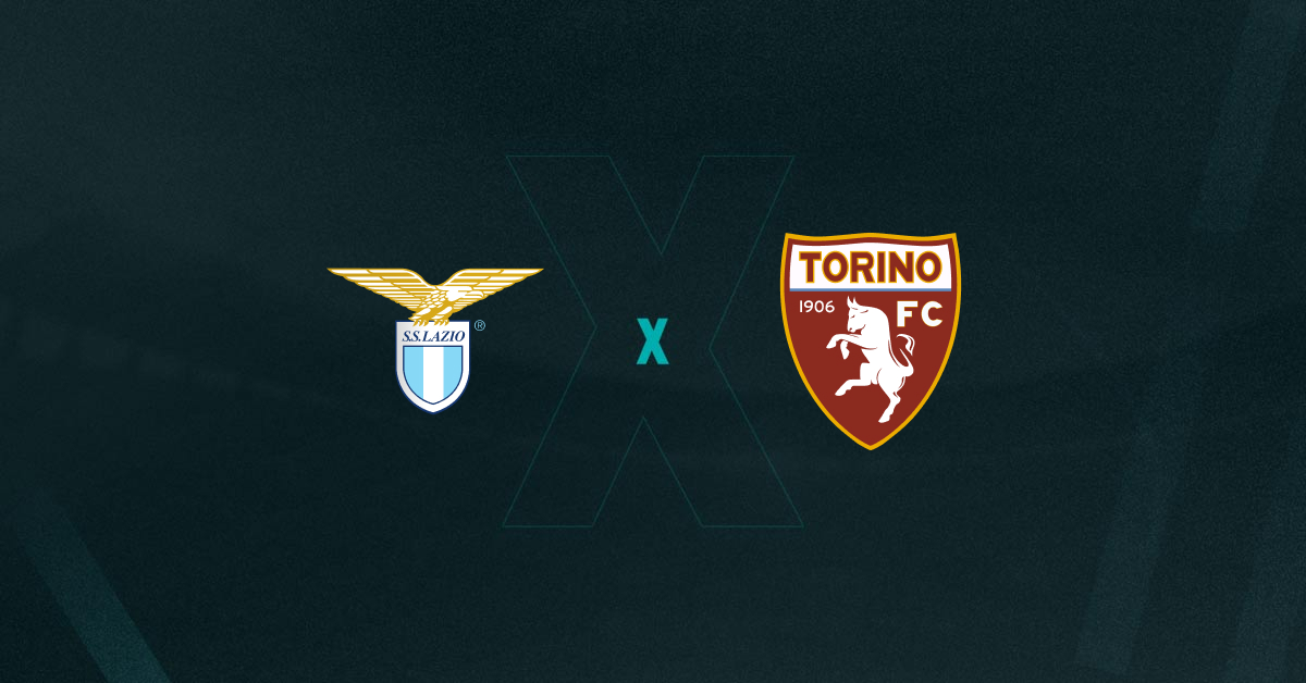 Escudos de Lazio x Torino, que se enfrentam hoje pela 30ª rodada do Campeonato Italiano 2024/25.