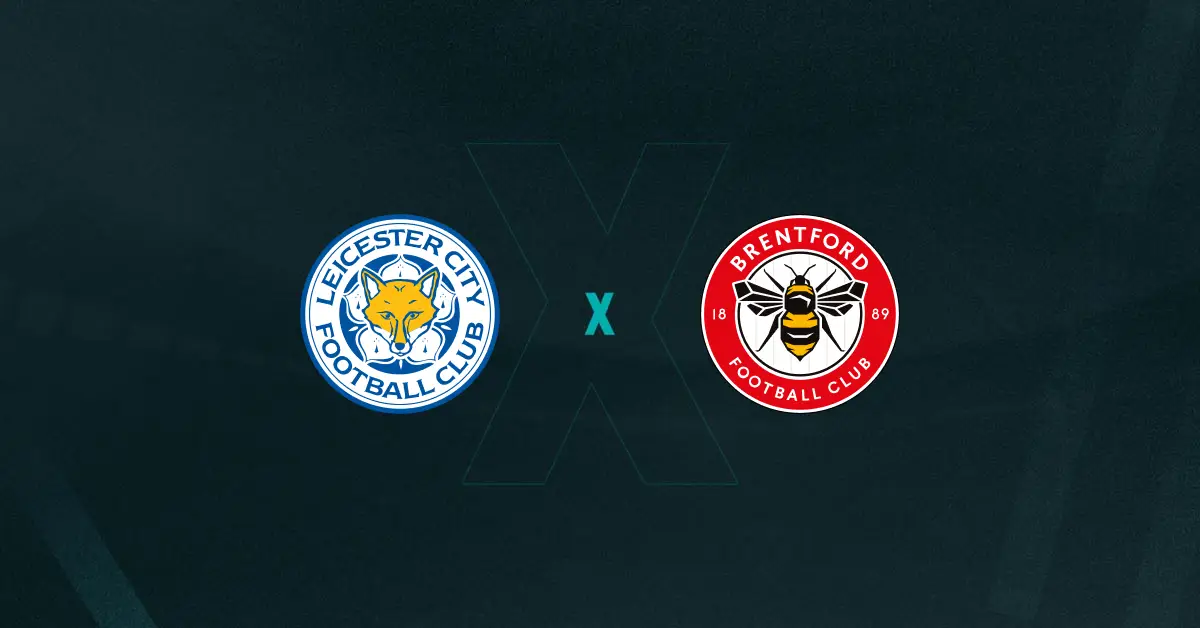 Escudos de Leicester x Brentford