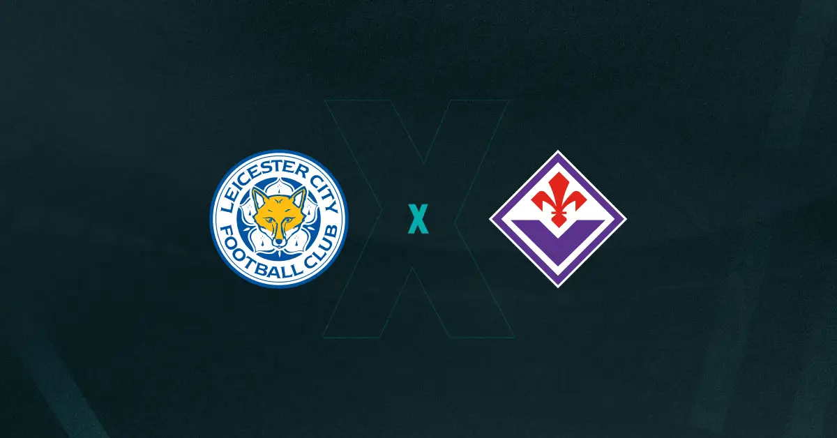 Escudos de Leicester x Fiorentina