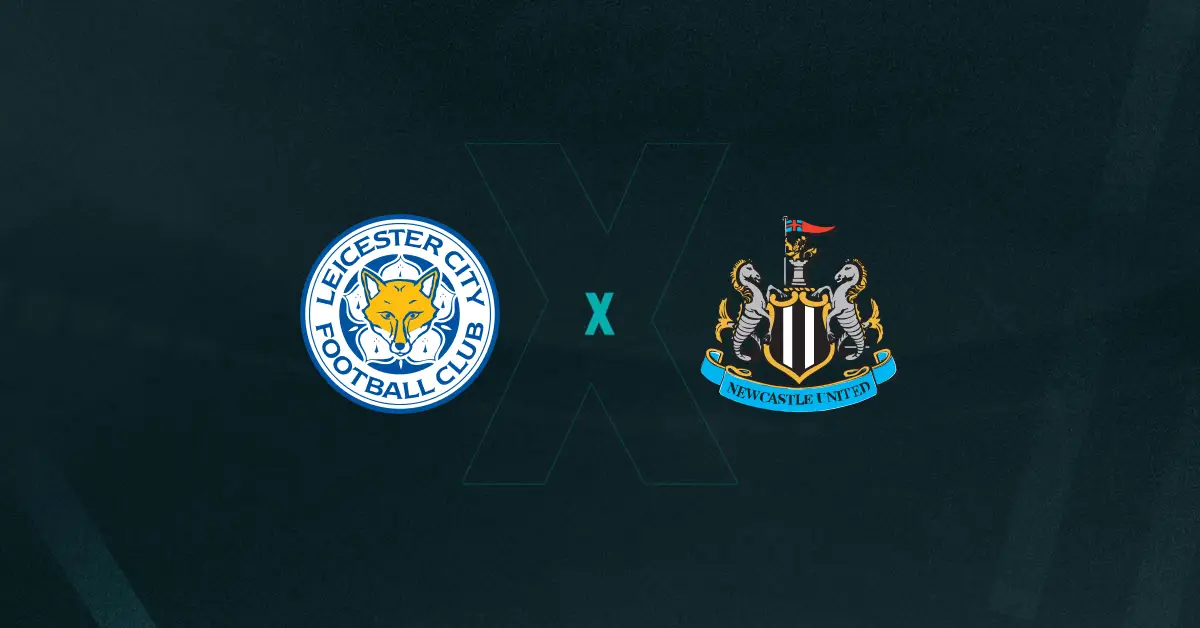 Escudos de Leicester x Newcastle