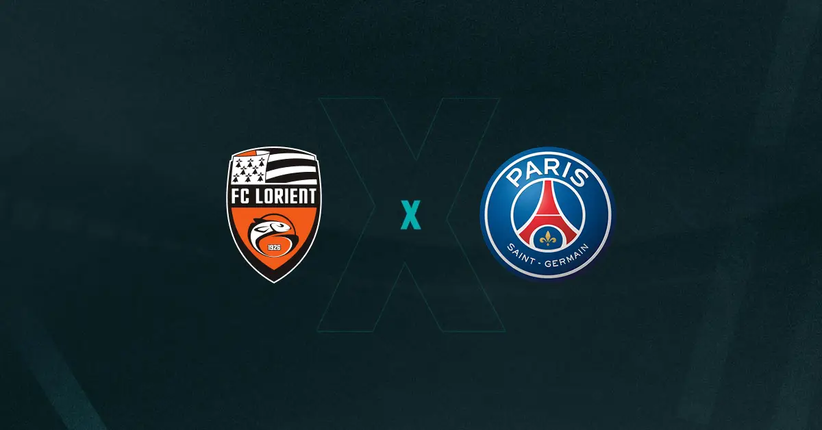 Escudos de Lorient x PSG