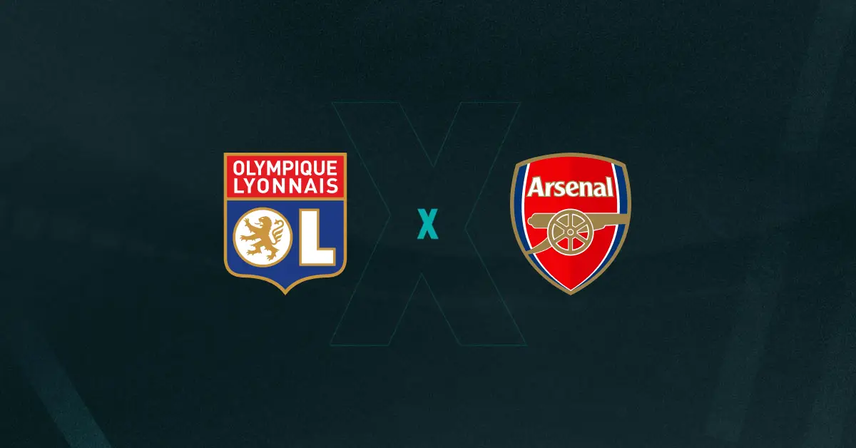 Escudos de Lyon x Arsenal