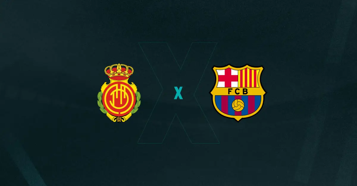 Escudos de Mallorca e Barcelona, que duelam pela La Liga