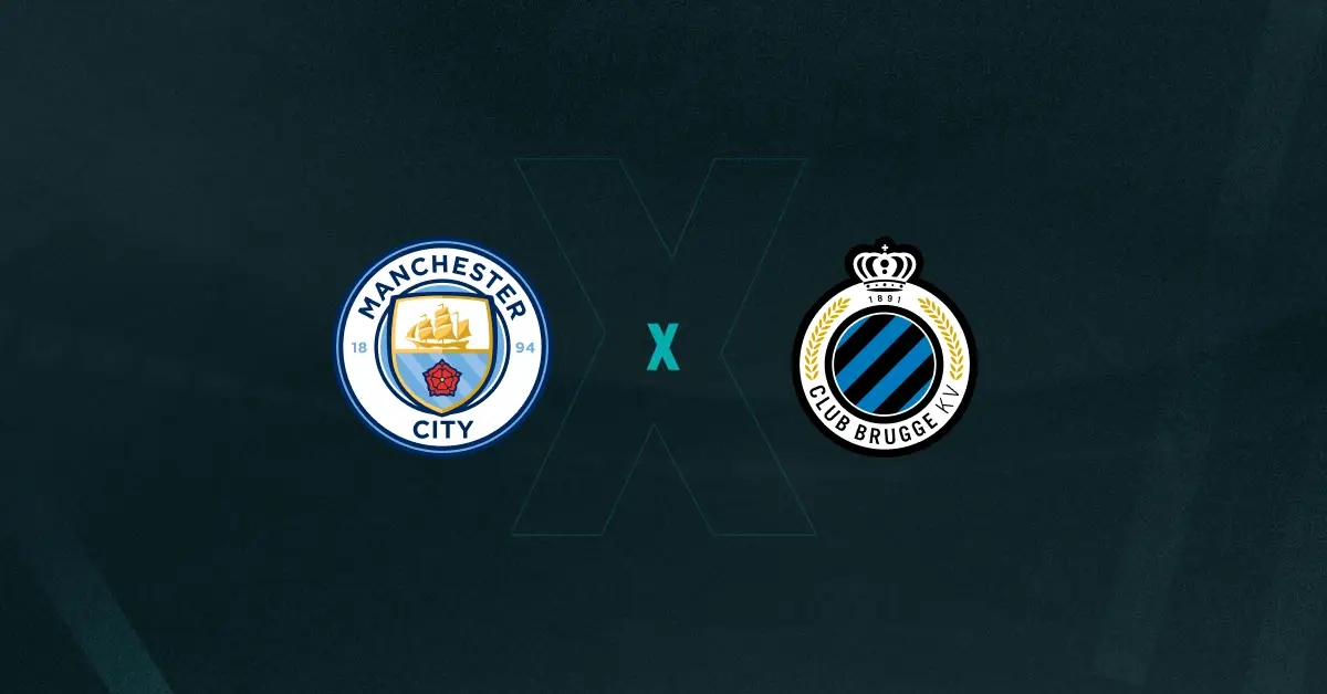 Escudos de Manchester City x Club Brugge