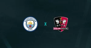 Escudos de Manchester City x Exeter City