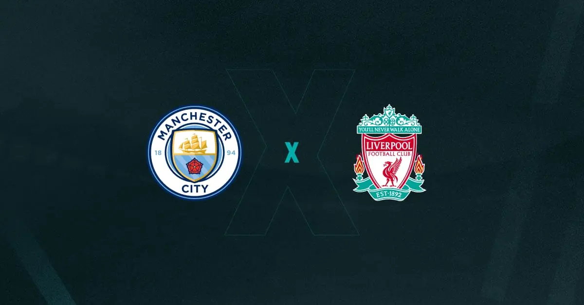 Escudos de Manchester City x Liverpool