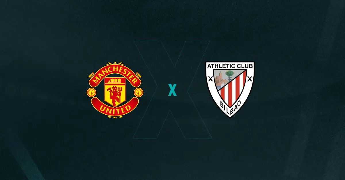 Escudos de Manchester United x Athletic Bilbao