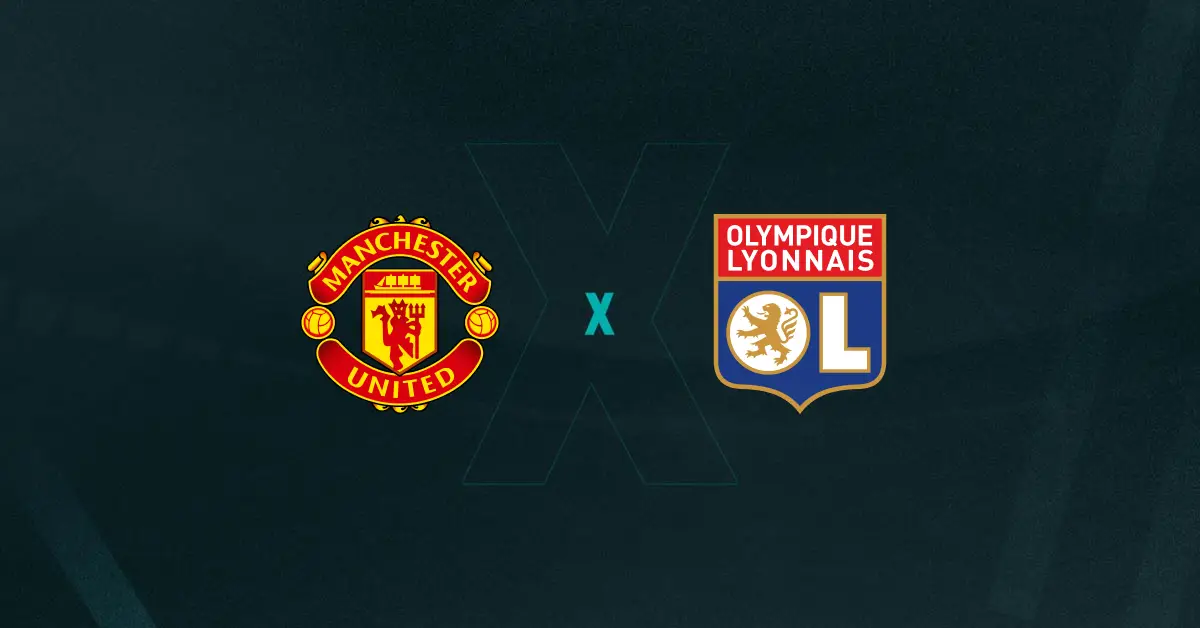 Escudos de Manchester United x Lyon, que duelam pela Champions League Feminina
