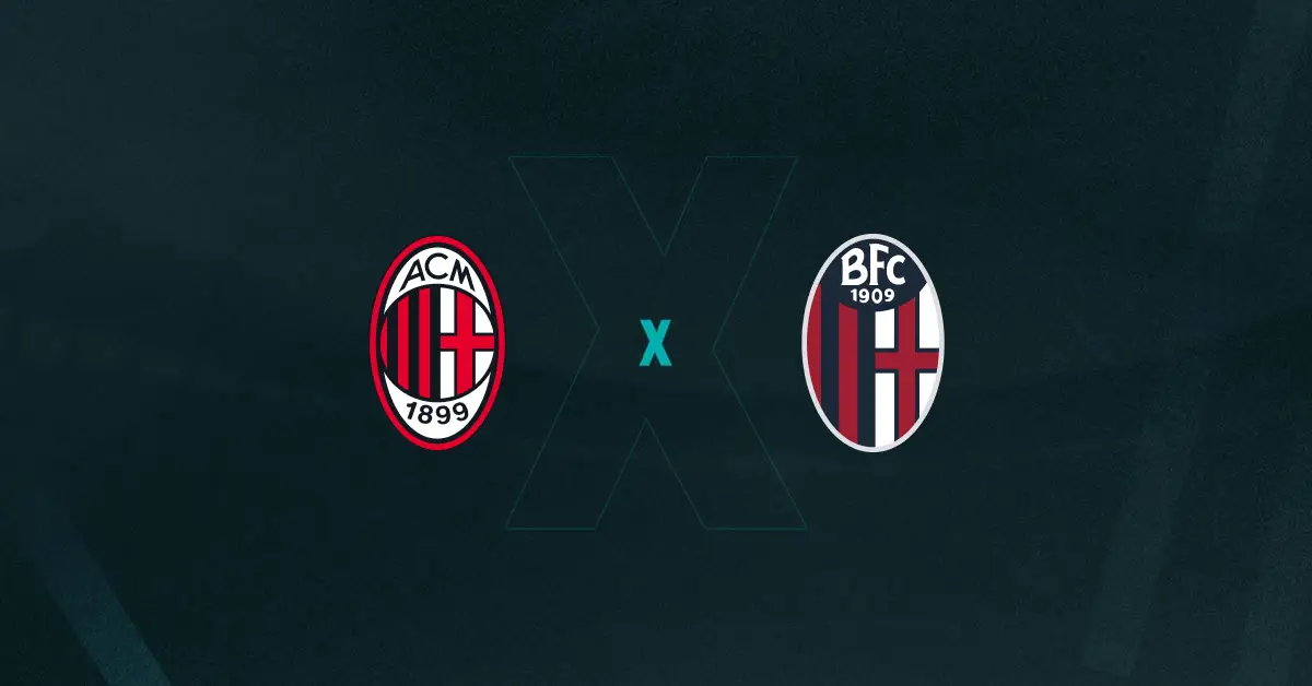 escudos de Milan x Bologna