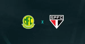 Escudos de Mirassol e São Paulo, que duelam pelo Paulistão