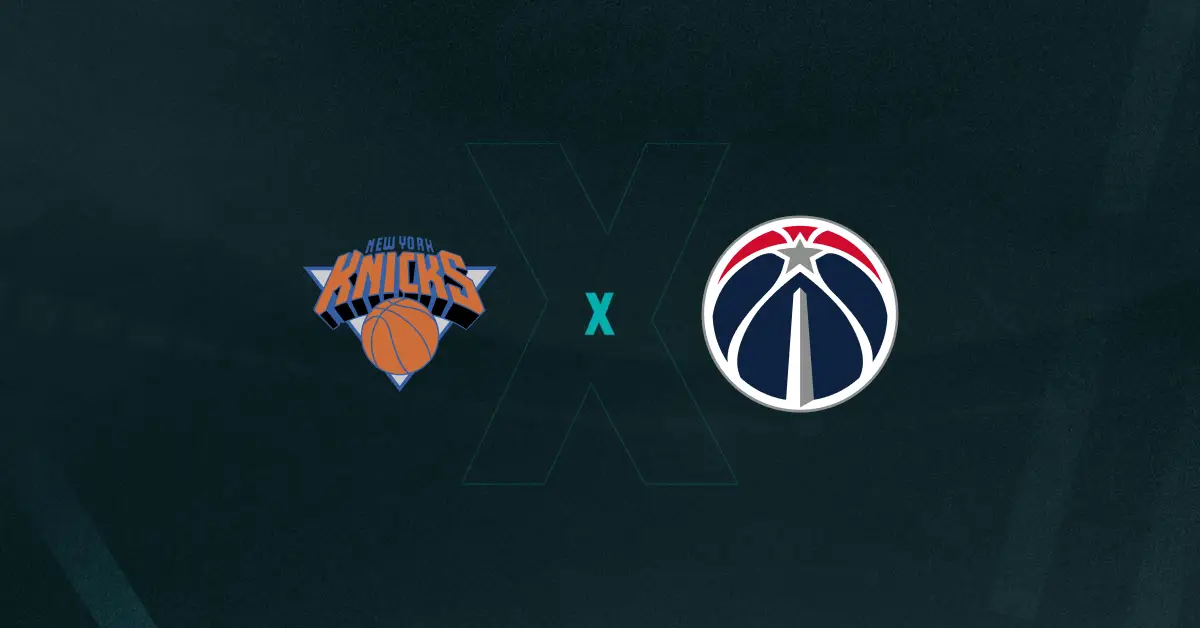 escudos de NY Knicks x Washington Wizards