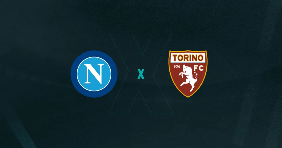 Escudos de Napoli e Torino, que duelam pelo Campeonato Italiano